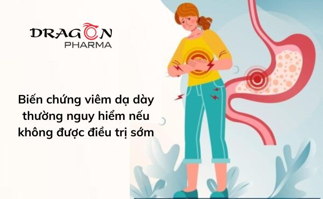 Biến chứng viêm dạ dày thường nguy hiểm nếu không được điều trị sớm