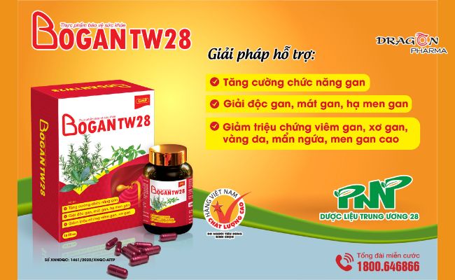 Bổ gan TW28 hỗ trợ giảm triệu chứng viêm gan, tăng cường chức năng gan