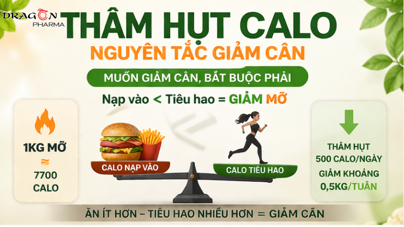 Thâm hụt calo – nguyên tắc giảm cân