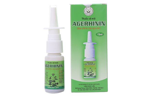 Xịt mũi Agerhinin 15ml: Tác dụng, cách dùng và lưu ý