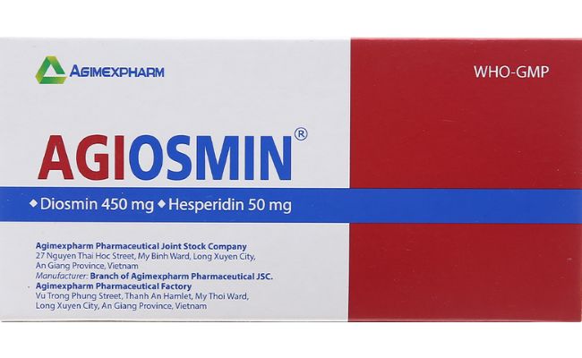 Agiosmin 500mg - Thành phần, tác dụng, cách dùng và lưu ý